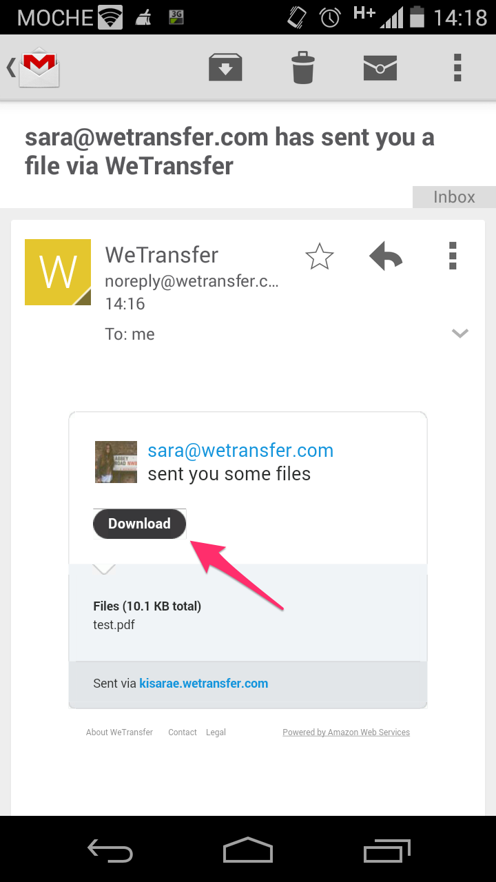 wetransfer file